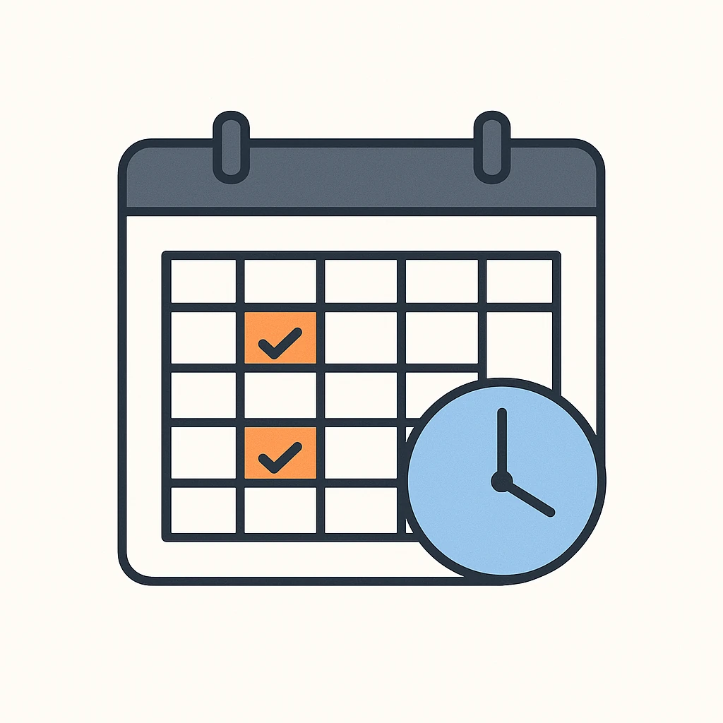 Schedule jobs mockup